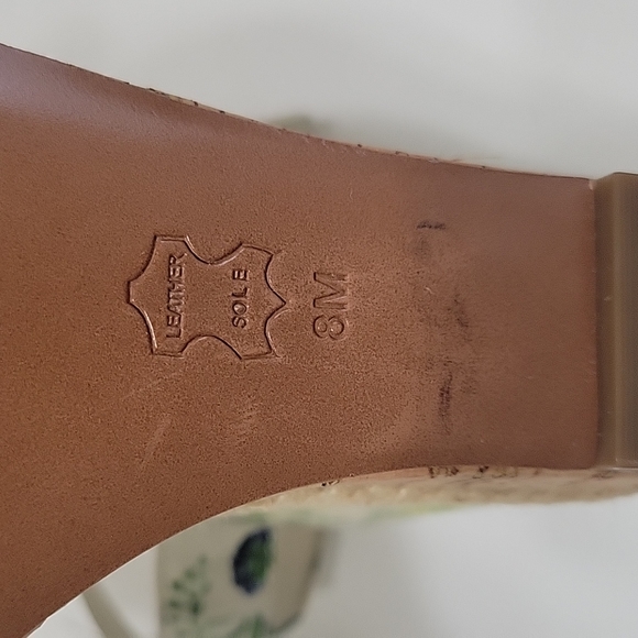 Tory Burch Penny logo bow espadrilles platform wedge sandals size 8 - Picture 11 of 15